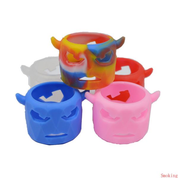 Anel de banda de escudo de silicone para lâmpada bolha tubo de vidro tampa do tanque atomizador protetor universal pirex fat boy manga convexa proteção decorativa