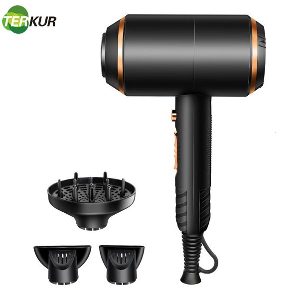 Secador de cabelo iônico 4000w poderoso equipamento profissional elétrico de sopro de cabeleireiro de ar frio de cabelo de penhor de cabelo fria de barbeiro 240116 Secador de molho