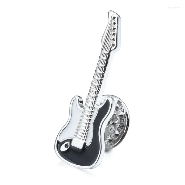 Broschen HAWSON Gitarre Anstecknadel Klassische Musikinstrument Brosche Locking Back Clutch Schmuck Für Frauen Krawattenklammer