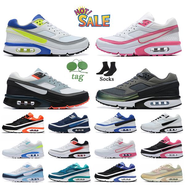 2024 New Fashion BW Scarpe da corsa Donna Uomo Scarpe da ginnastica Rosa Viola Bianco Platino puro Nero Pietra leggera Grigio Marina Mesh Tennis Sport Jogging Walking Sneakers