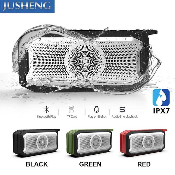 Alto-falantes de estante X3 Alto-falante portátil Bluetooth IPX7 à prova de água com rádio FM sem fio estéreo forte baixo MP3 player externo para iPhone Android