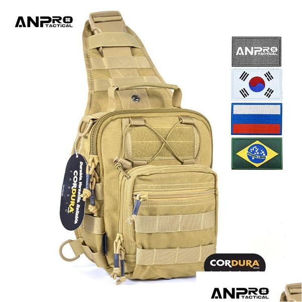 Açık çantalar taktik askı çantası askeri avcılık Accessori EDC su geçirmez şube erkekler için cordura kumaş dayanıklı kam paketi damla dhab6