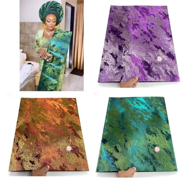 LUSSO 3D Swiss GELE Gandmaster Africano Multi Sego Headtie 2 pz/borsa 057 Nigeria Sego Head Tie Wrapper Per La Cerimonia Nuziale ASO EBI 240116