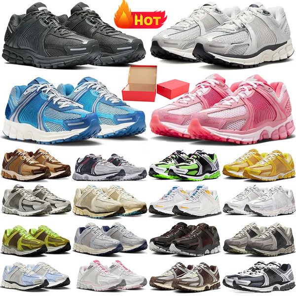 2024 Zoom Vomero 5 Atletik Erkekler Koşu Ayakkabıları Geniş Gri Antrasit Sarı Sarı Erkek Kadınlar Vomero Chaussure Düz Kalaylı Panda Siyah Our Ourdoor Trainer Sneaker 36-46