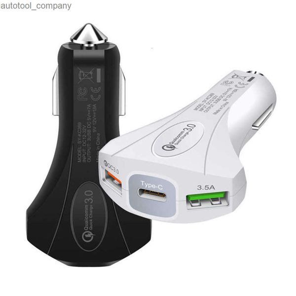 Nuova Carica 3.5A Caricabatteria Per Auto Rapido Presa Accendisigari Adattatore QC 3.0 Doppia Porta USB Carica Veloce Accessorio Per Auto Per Il Telefono DVR MP3