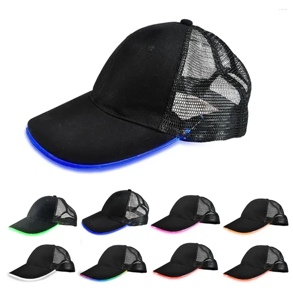 Ball Caps LED beleuchtet Hut Glow Club Party Baseball Hip-Hop verstellbare Sport Cap Hüte für Männer