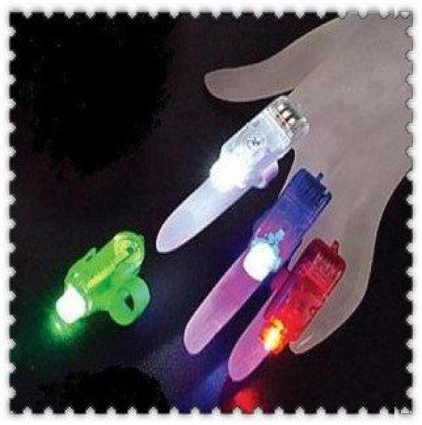 300 Stück Weihnachtsgeschenk Laser-Finger-Finger-Taschenlampen LED-Laser-Fingerlicht LED-LichtKeine Verpackung 7649267