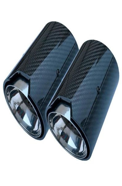 1PCS Real Carbon Fiber Uitlaatpijp Uitlaat tip Voor BMW M Prestaties uitlaatpijp M2 F87 M3 F80 m4 F82 F83 M5 F10 M6 F12 F132913554