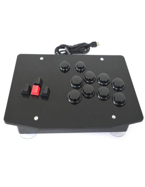 Controladores de jogo Joysticks RACJ500K Teclado Arcade Fight Stick Controller Joystick para PC USB3392251