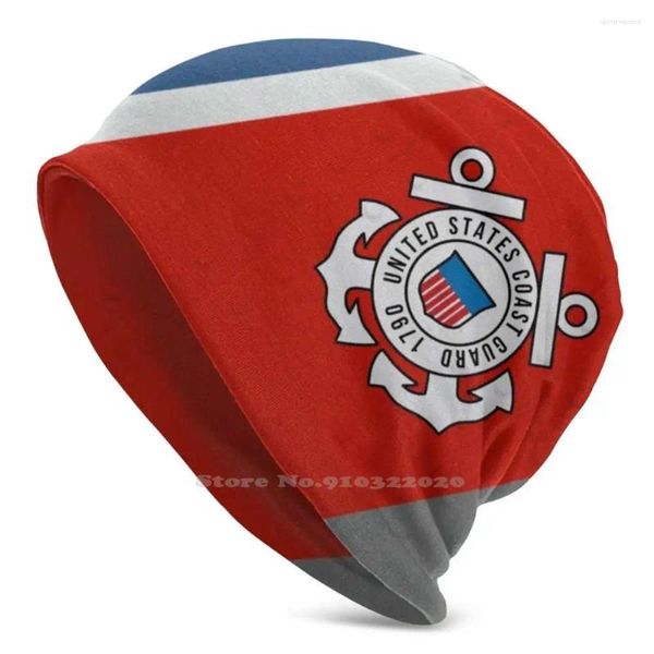 USCG Us Motor Lifeboat Response Baskenmützen Küstenwache Bootsrumpf Haut Winter Warme Strickmütze Beanie Männer Uscg