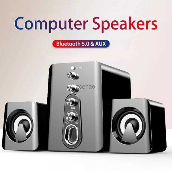 Altoparlanti da scaffale Altoparlanti per computer Sistema home theater PC Bass Subwoofer Altoparlante Bluetooth Musica Soundbar surround 4D per Boombox Desktop Laptop