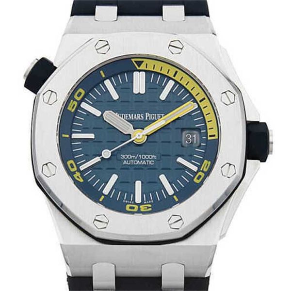 Relógio luxuoso Abeey Audermars Pigue Diver 15710ST OO A027ca.01 Relógio mecânico masculino # GR100 mecânico suíço