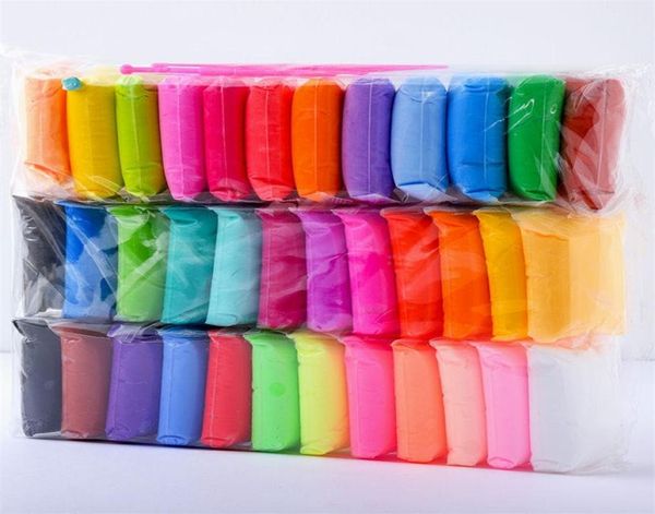 36 coresset macio ar seco argila polímero plasticina diy fofo slimed brinquedos feitos à mão crianças cedo brinquedos educativos presente de natal 20128493271