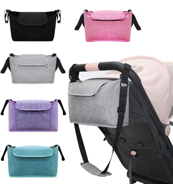 Bolsa organizadora para carrinho de bebê, bolsa organizadora para fraldas, carrinho de bebê, cesta com gancho, acessórios para carrinho de bebê, ombro feminino 2988906