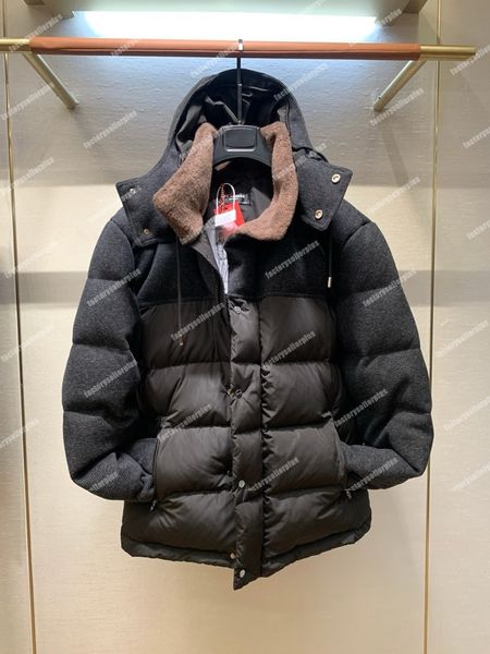 Designer Herren Daunenjacke Parkas Mantel Puffer Kiton Windjacke Modischer Jackenstil Schlankes Korsett Dickes Outfit Tasche Übergroße Freizeitmäntel