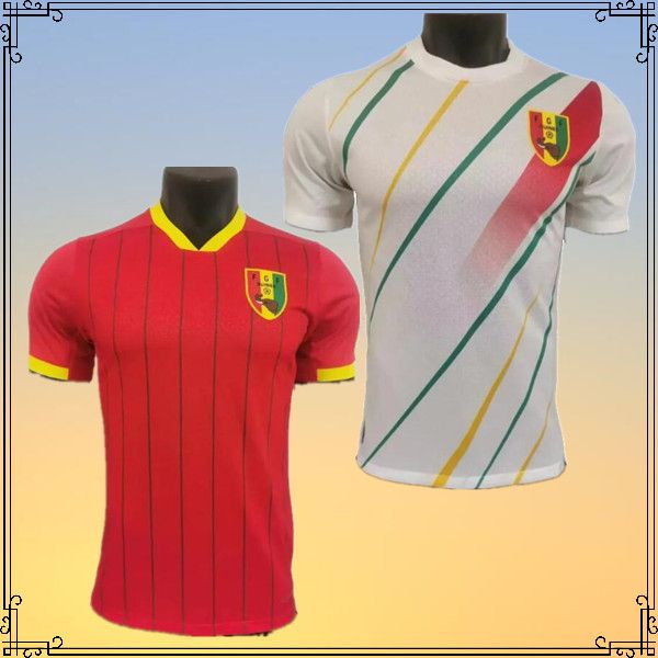 tifosi 24 25 Guinee Nazionale Giocatore Maglie di calcio Guins Camano M.DIAKHABY Kante Traore Casa e bianco rosso Guinea 2024 2025 Maglia da calcio Uniformi