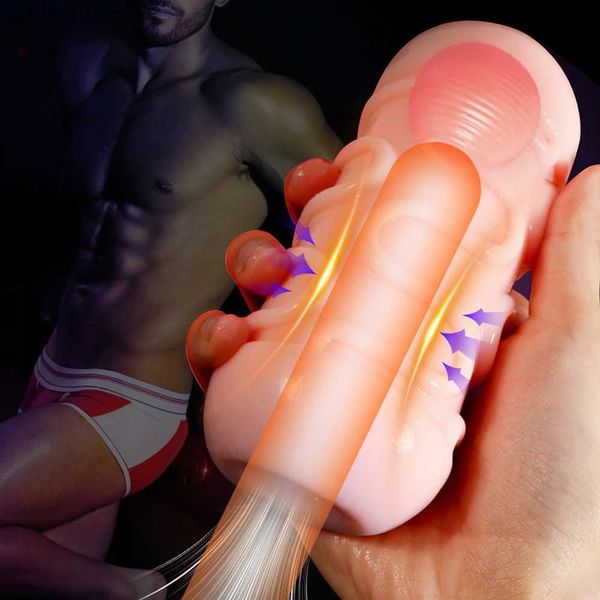 Outros itens de beleza de saúde Masturbadores para homens Massagem Bola Chupando Vagina Real Masculino Masturbação Copo Buceta Bolso Erótico Para Adultos 18+ Q240117