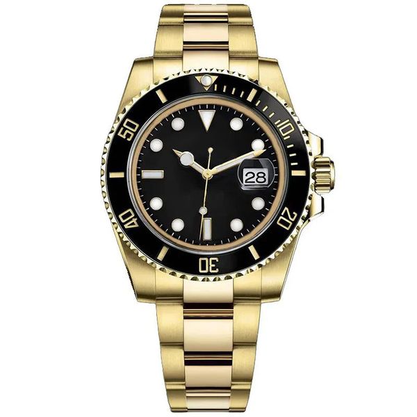 Calendário de mão luminosa mostrador preto relógio impermeável luxo Montre Automatique relógio de pulso mecânico de alta qualidade Mens relógios automáticos designer Luxurywatches