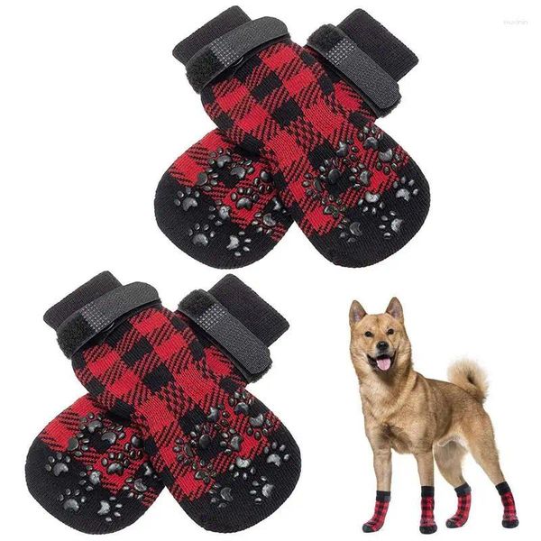 Köpek Giyim Kavrama Çorap Kış Ayakkabıları Anti Slip Noel Koruyucu Çorap Koruma Orta ve Küçük Evcil Hayvanlar Köpekleri Kediler