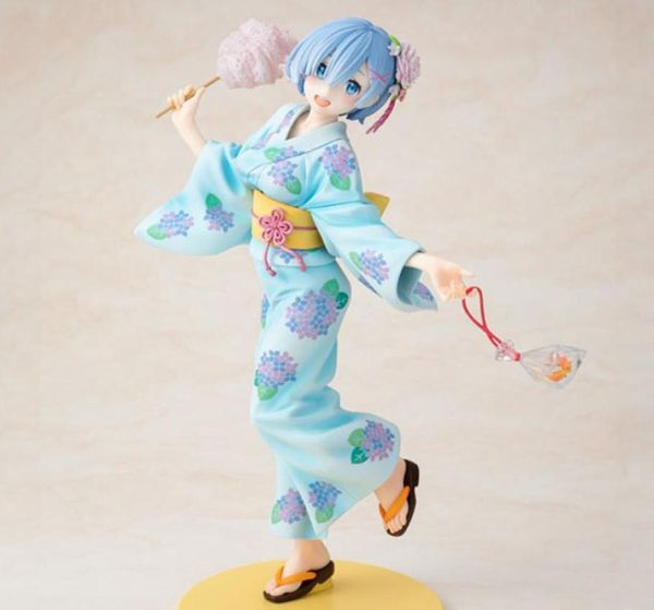 Anime Re Leben in einer anderen Welt als Null Yukata ver Rem Sexy Mädchen Anime PVC Actionfiguren Spielzeug Anime Figur Spielzeug für Kinder T23652956