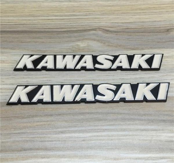 Для модифицированного Kawasaki Kawasaki, ретро-автомобиль, уличная машина, стереоскопический алюминиевый топливный бак, жесткий стандартный белый буй с надписью, металлическая наклейка2024380