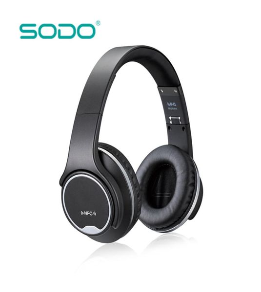 Original SODO MH1 Bluetooth-Kopfhörer-Lautsprecher, 2-in-1-Out-Wireless-Headset mit NFC-Mikrofon für Telefone9437039