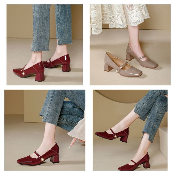 Elbise Ayakkabı Paris Kırmızı Sandal Ayakkabıları Bayan Sabina 85mm Patent Deri Ayak Bilgi Kayışı Sandalet Kadın Siyah Sandal Tutkul