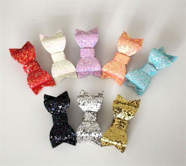 Nuovo arrivo Accessori per capelli per bambini 20 pzlotto Glitter Feltro Fermagli per capelli 7 colori Barrettes Modern Girls Forcine3420878