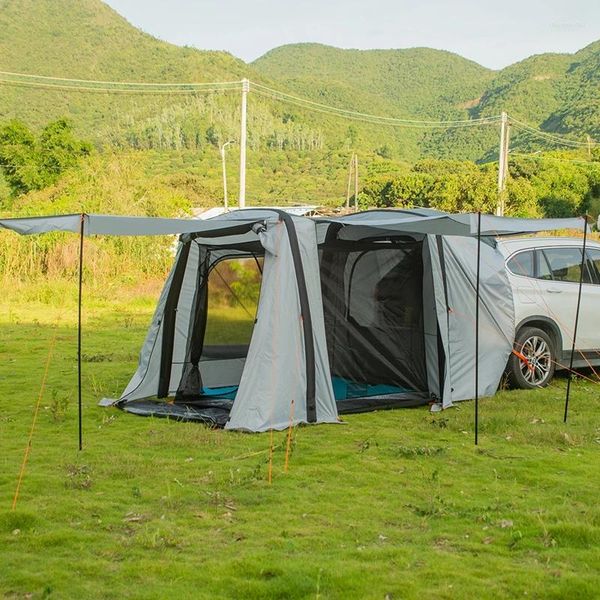 Палатки и укрытия, надувная задняя палатка для автомобиля, уличная палатка для кемпинга, туннель, юрта, семейная самостоятельная туристическая барбекю 210D, Оксфорд, водонепроницаемая, большое пространство