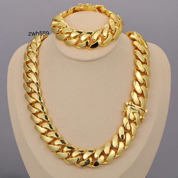 Designer-Schmuck Heißer Verkauf Hip Hop S925 VVS Moissanit cadena cubana Großhandel Luxus 14K 18K 24K echtes Gold vergoldet schwere massive Miami Cuban Link Chain Halskette