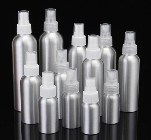 Bottiglia atomizzatore spray in alluminio Bottiglie vuote in metallo Pompa a nebulizzazione fine Atomizzatore Contenitore cosmetico 30ML 50ML 100ML 150 ML 250ML 500M 96410094