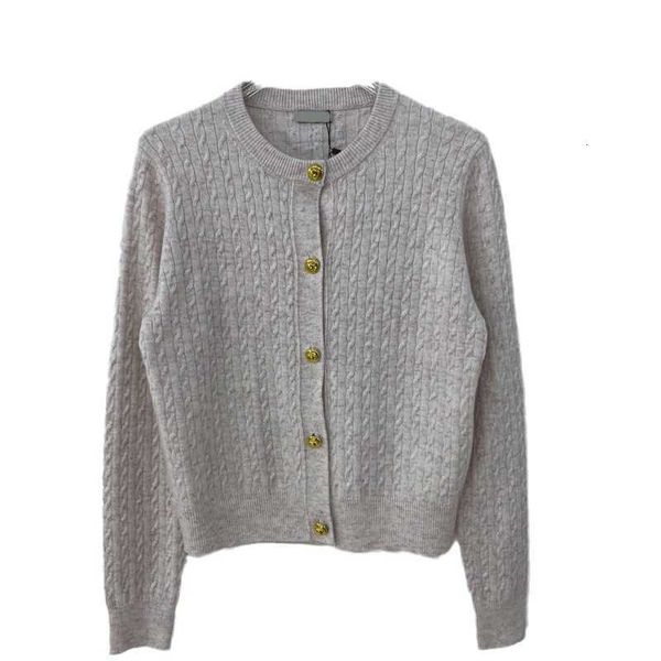 Maglioni da Donna firmati MIu Family Fiore Grigio Set a due pezzi Autunno Cashmere Cappotto di lusso leggero francese Morbido glutinoso Casual Sbiancante Top di alta qualità per le donne HVMN