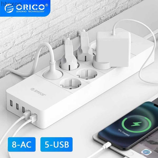 Stromkabelstecker ORICO Universeller Steckdosenadapter Eurostecker Steckdosenleiste mit mehreren USB-Ausgängen Mehrere AC-Anschlüsse Steckdosenverlängerung 220 V 110 V YQ240117