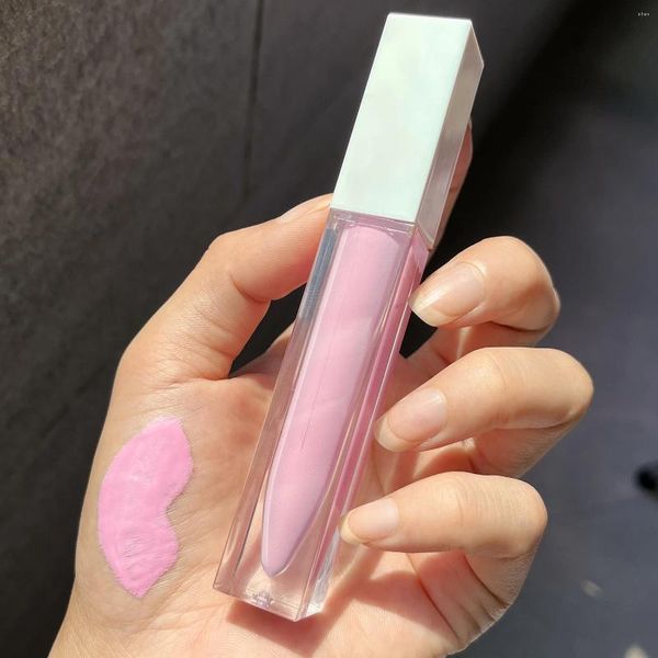 Lip Gloss 20pcs Lipgloss Livre Etiqueta Privada Logotipo Personalizado Atacado Matte Líquido Batom À Prova D 'Água Branco Pigmento Brilhante Fornecedor