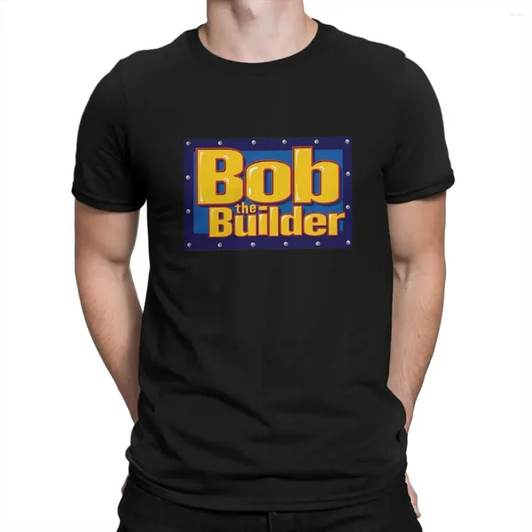 Camisetas masculinas Bob The Builder Top Famoso Camiseta Homme Tees Blusas Camisa de poliéster para homens