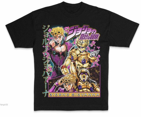 Jojo's Adventure Summer Comic Handsome Impresso Camisa inferior de manga curta