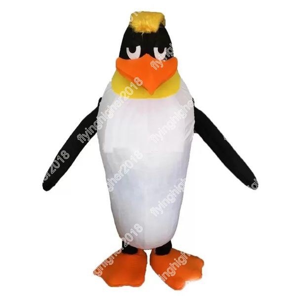 Halloween pinguim mascote traje unisex desenho animado anime tema personagem carnaval homens mulheres vestido de natal fantasia desempenho vestido de festa