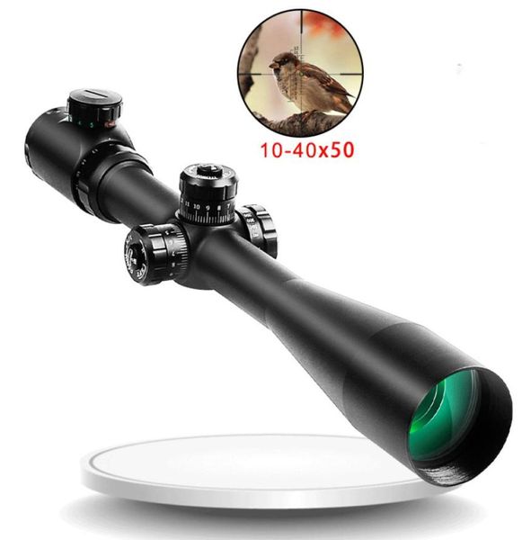 1040X50 Tactical Optical Sniper Riflescope Long Eye Relief Rifle Scope Sgun Sgun Sight para Hunting2850451