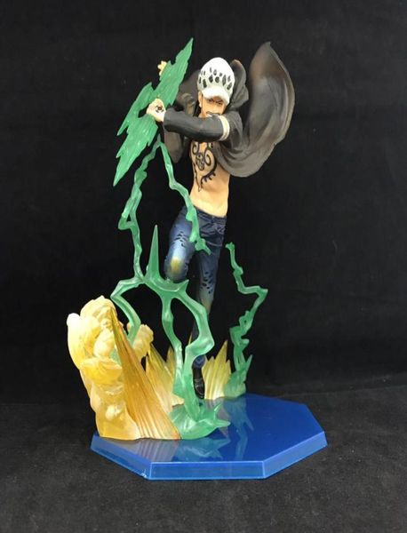 18 cm PVC Anime ONE PIECE Trafalgar Law Super Fierce Battle Gamma Knife Battle Garage Kit Ornamenti Giocattoli Cool Thing Figura Regalo L021605258