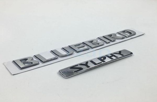 3D Chrom ABS Aufkleber für Nissan Bluebird Sylphy Logo Emblem Auto Kofferraum Abzeichen Typenschild Aufkleber5370251