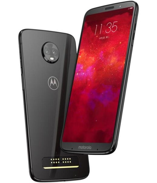 Оригинальный сотовый телефон Motorola Z3 4G LTE, 6 ГБ ОЗУ, 128 ГБ, восьмиядерный процессор Snapdragon 835, Android 601quot, 12 МП, отпечаток пальца, Face ID Smart Mo7908591