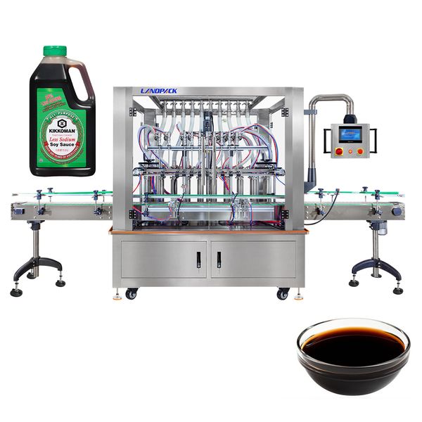 Líquido 100-1000ml da máquina de enchimento da bomba peristáltica do molho de soja do vinagre quantitativo automático de alta velocidade