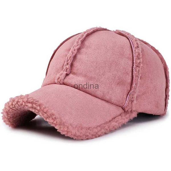 Бейсболки пыльно-розовые женские зимние шапки бейсболка из искусственной замши на флисовой подкладке серая коричневая мужская кепка YQ240117