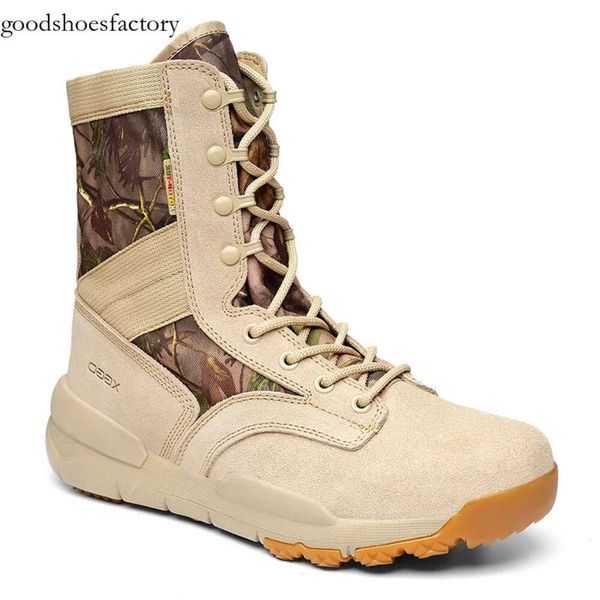 Designer Leder Wanderstiefel Schuh High Top Desert Boot Herren Sneakers Sandy Camouflage Trainer Outdoor Wanderschuhe 2024