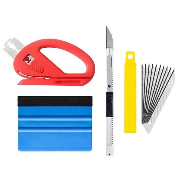 Autoaufkleber Car Wrap Tools Set Aufkleber Abziehbilder Film Magnetische Rakel Schaber Wrap Sets Vinyl Aufkleber Cutter Styling Tool Drop Delive Dhhvu