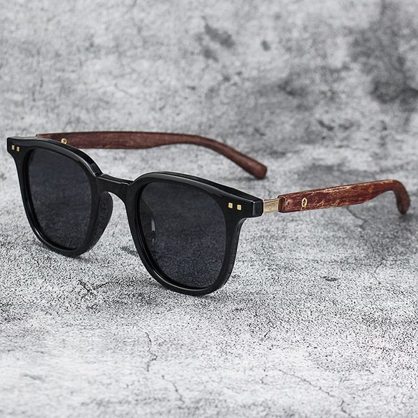 Neue Mann Ankunft Männer Vintage Holz Rahmen Sonnenbrille Klassische Marke Sonnenbrille Beschichtung Objektiv Fahren Brillen Männer/frauen/frauen