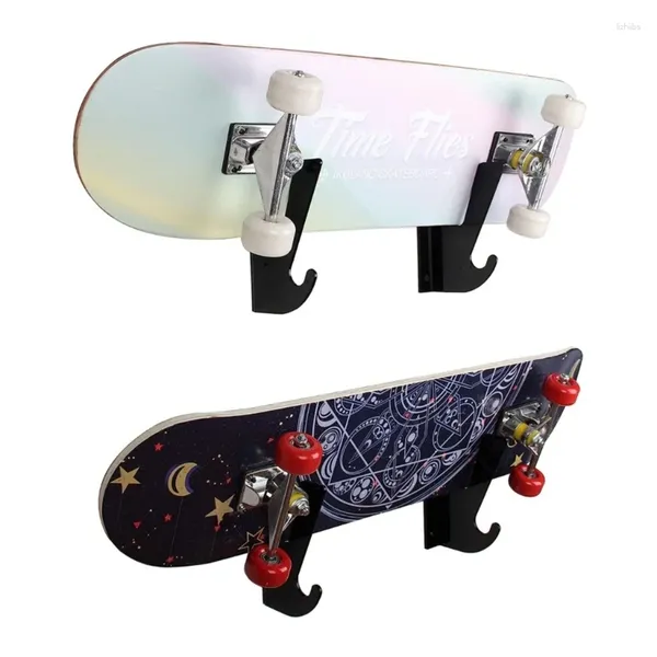 Staffa per rack da parete sicura, supporto per skateboard in acrilico, portaoggetti da cucina G2AB
