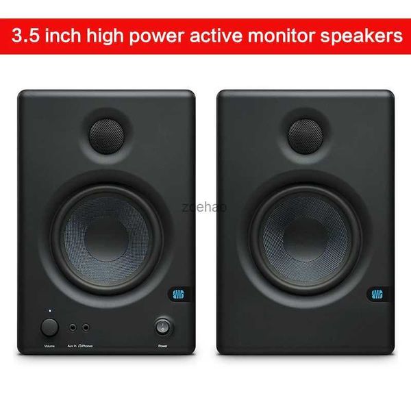 Alto-falantes de estante 3,5 polegadas Monitor de alta potência Alto-falante HiFi Professional Fever Recording Studio Active Desktop Home Audio Bluetooth TV Speaker DIY