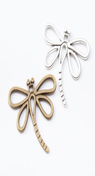 50 pz 2830 MM colore argento libellula charms bronzo vintage libellula pendente per collana braccialetto orecchino creazione di gioielli fai da te8328076