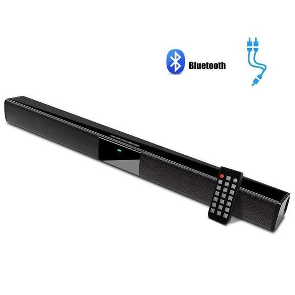 Regallautsprecher, kabelgebunden und kabellos, TV-Soundbar, 20 W, Bluetooth-Soundbar, TV-Lautsprecher, Subwoofer für TV, PC, Smartphone, Tablet, Fernbedienung